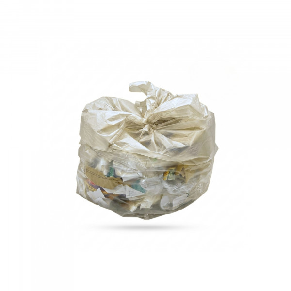 SAC POUBELLE TRANSPARENT 130 L 82X110 CM 40 µ DECHETS COURANTS (200 U)
