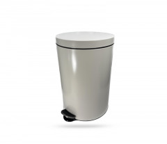 POUBELLE INOX A PEDALE AVEC RECEPTACLE INTERIEUR 20L 29.5x45.5 CM (1 U)