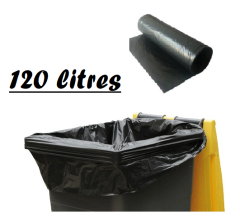 HOUSSE NOIRE A CONTAINER 120L 90X121 CM 30µ (200 U)