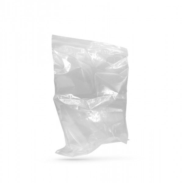 SACHET PLASTIQUE TRANSPARENT FERMETURE ZIP 350X450 MM 50 MICRONS (100 U)