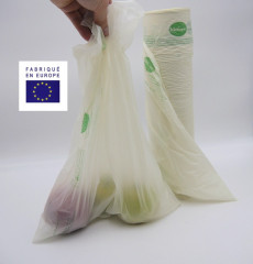 SAC ROULEAU 35X45 CM  COMPOSTABLE 10 MICRONS - UNION EUROPEENNE (2500 U)