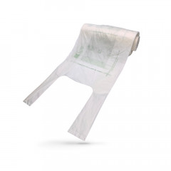 SAC BRETELLES ROULEAU BIOCOMPOSTABLE 23+6+6X45 CM 10µ (3000 U)