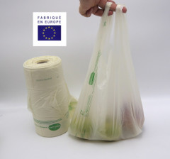 SAC BRETELLES ROULEAU 22+6+6x45 CM BIO COMPOSTABLE 11µ - UNION EURO (2400 U)