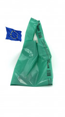 SAC PLASTIQUE A BRETELLES REUTILISABLE VERT 26+6X45 CM - 50 MICRONS (500 U)