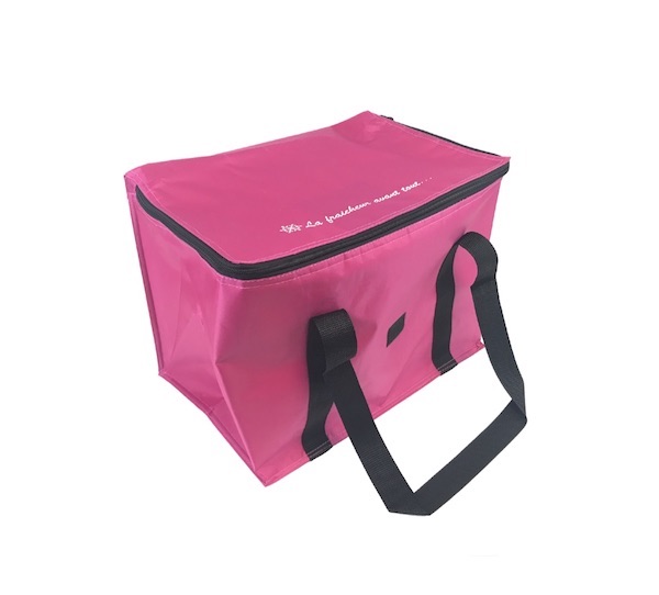 GLACIERE ISOTHERME 23L ROSE 36+24X27 CM « LA FRAICHEUR AVANT TOUT » (1 U)