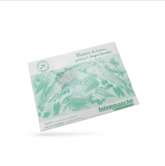 SACHET ADHESIF POISSONNERIE INTERMARCHE 350X282.5MM RABAT ETANCHE FENETRE(1000U)