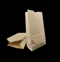 SAC SOS PAPIER KRAFT BRUN 18+11X34 CM SPECIAL VENTE A EMPORTER 60 GRS (500 U)
