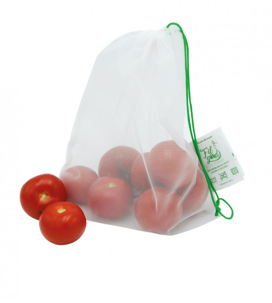 SAC FILET RPET FRUITS-LEGUMES VRAC DANS BOITE DISTRIB. 30X35 CM (200 U)