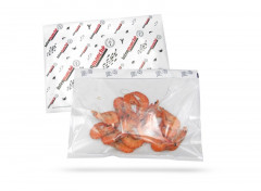 SACHET ADHESIF POISSONNERIE INTERMARCHE 280X350MM RABAT 27.5MM 1 FENETRE (1000U)
