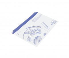 SACHET ADHESIF POISSONNERIE PEBD KRAFT BLANC 330X250MM 64GRS (1000 U)