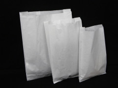 SAC PAPIER BLANC A SOUFFLETS 23+8.5X35 CM 50 GRS (500 U)