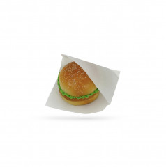 SACHET SANDWICH/BURGER ANTIGRAS BLANC OUVERTURE 2 COTES 15.5X15 CM 40G (1000 U)