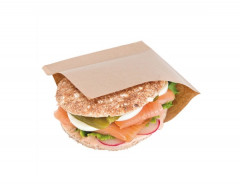 SACHET HAMBURGER ANTIGRAS NATUREL OUVERTURE 2 COTES 15X15.2 CM (100 U)