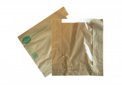 SAC PAPIER BRUN A FENETRE 26+4X29 CM MODELE BIOSOPH'T 35 GRS (1000 U)