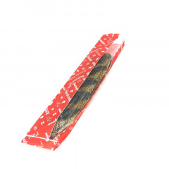 SAC PAPIER ROUGE ECRITURE BLANCHE A FENETRE BAGUETTE 10+4X58 CM 35 GRS (1000 U)