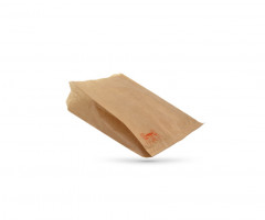 SAC PAPIER BRUN VIENNOISERIES N°3 ORANGE 140+70X200 MM  32 GRS (1000 U)