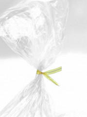 ATTACHE TWIST JAUNE POUR SACHETS CONFISERIES 6X90 MM (2000 U)