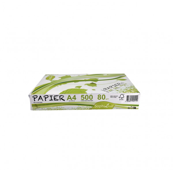 PAPIER IMPRIMANTE BLANC A4 VIERGE FSC 80 GRS (500 U)