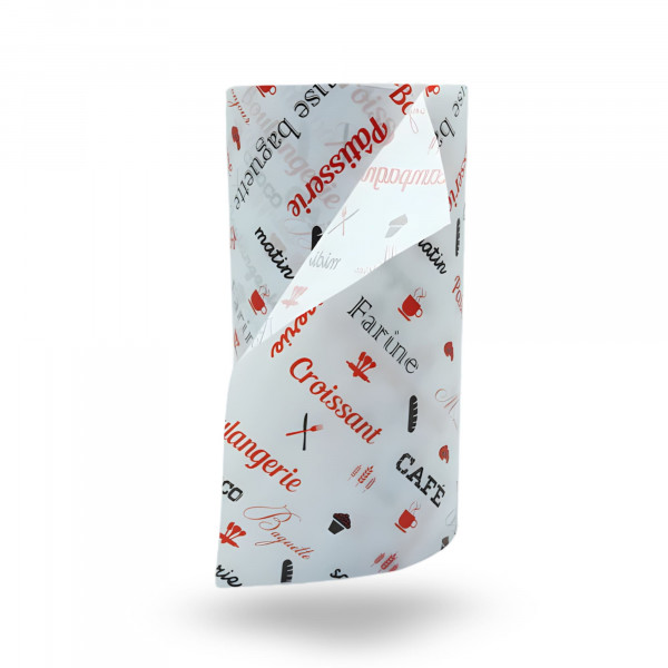 PAPIER MOUSSELINE BLANC BOB:l.50 CM IMPRESSION BOULANGERIE 24GR (7U=7KG)
