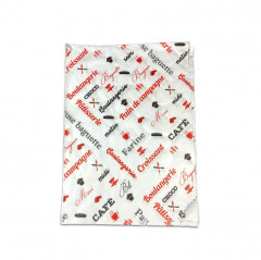 PAPIER MOUSSELINE BLANC 31X43 CM IMPRESSION BOULANGERIE 24 GRS (2000 U/Feuilles)