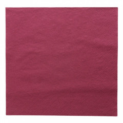 SERVIETTE PRUNE 2 PLIS 40X40 CM (100 U)