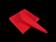 SERVIETTE AIRLAID PREMIUM ROUGE 40X40 CM 60 GRS PLIAGE 1/4 (50 U)