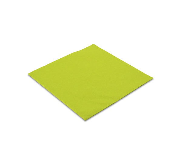 SERVIETTE AIRLAID PREMIUM VERT KIWI 40X40 CM 55 GRS PLIAGE 1/4 (50 U)