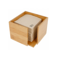 DISTRIBUTEUR BAMBOU SERVIETTE COCKTAIL 20X20 13.5X13.5X10 CM (1 U)