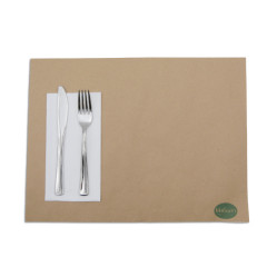 SERVIETTE DOUBLE POINT BLANCHE 30X40 CM PLIAGE 1/6 (150 U)