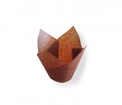 CAISSETTE TULIPCUP 150X50 MM COULEUR CHOCOLAT (200 U)