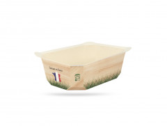 BARQUETTE SCELLABLE EN CARTON BRUN 1000 GRS 192X137X57 MM (-20° A 120°C) (65 U)