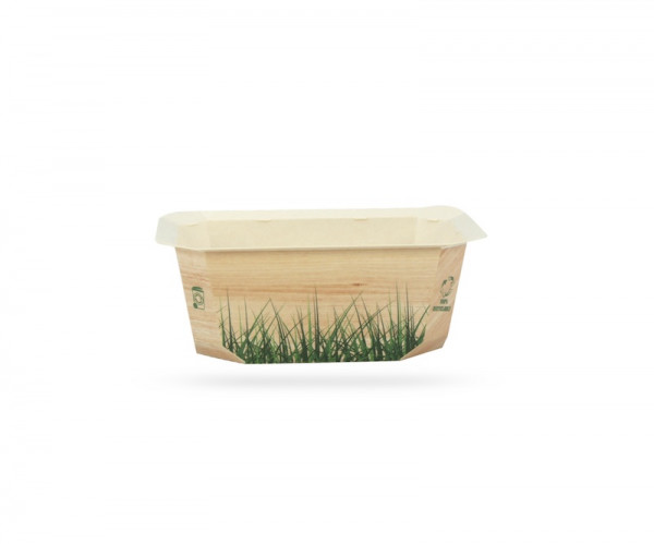 BARQUETTE SCELLABLE EN CARTON BRUN 375 GRS 137X96X49 MM (-20° A 120°C) (65 U)