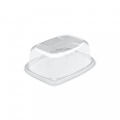 COUVERCLE TRANSPARENT POUR BARQUETTE COOKIPACK 800/1000G H.7.5 CM (20U)