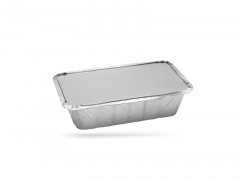 BARQUETTE ALUMINIUM 1500 ML RIS 255X155X72 MM + OPERCULE (50 U)