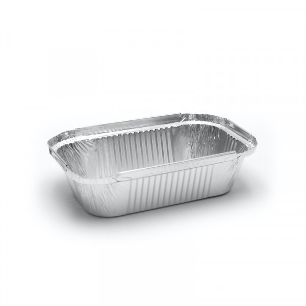 BARQUETTE ALUMINIUM 670 ML RIS 198X124X52 MM AVEC OPERCULE (50 U)