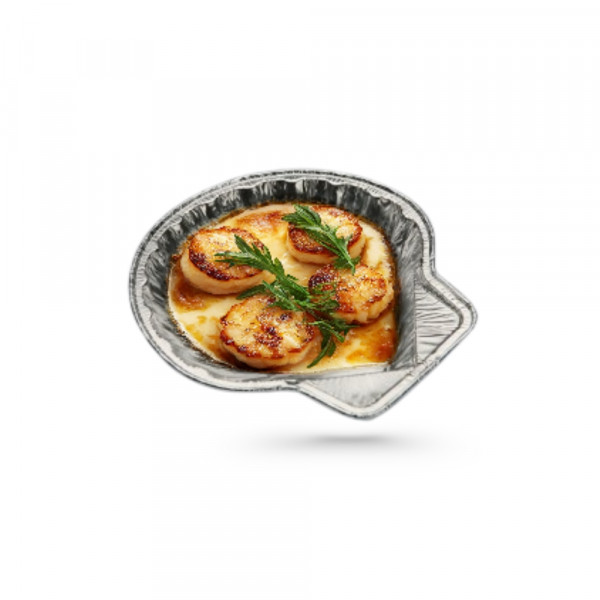 COQUILLE SAINT JACQUES EN ALUMINIUM D.12.3 CM (100 U)