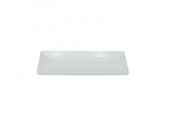 ASSIETTE RECTANGULAIRE BLANCHE PREMIUM EN PLASTIQUE 270X110 MM (C4A215AA) (10 U)