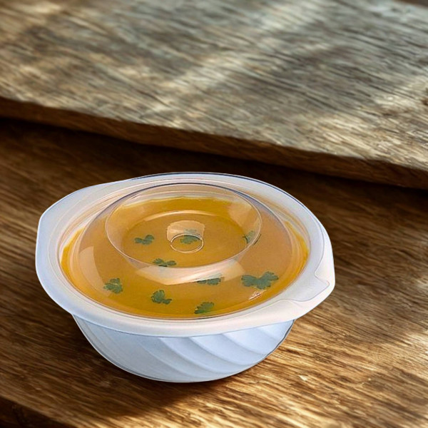 COUVERCLE TRANSPARENT POUR BOL FROID/CHAUD (100 U)