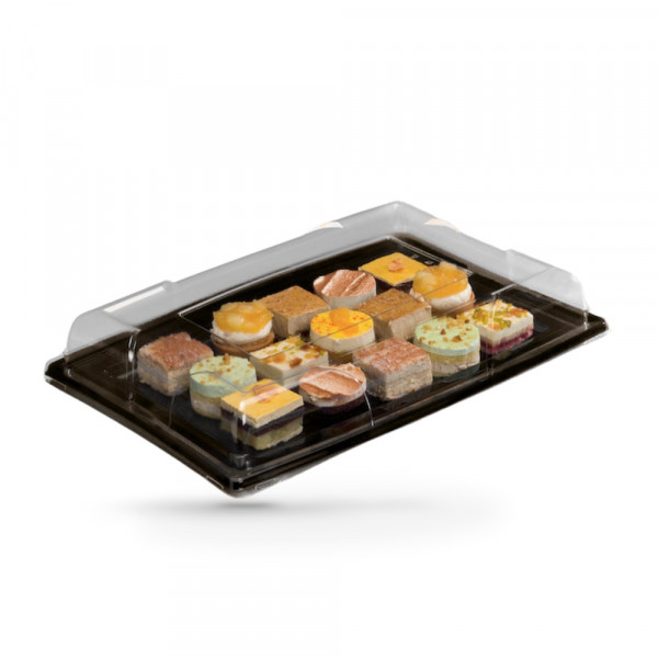 COUVERCLE CRYSTAL APET 46X31X7 CM POUR PLAT C4B108 -40C/+60°C (5 U)