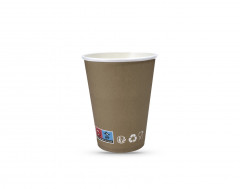 GOBELET CARTON BRUN/BLANC 12OZ-360ML 90X60X110 MM (COUVERCLE=C4B160C) (50 U)