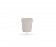 GOBELET BLANC 100% PAPIER 4OZ-120ML POUR BOISSON CHAUDE (50 U)