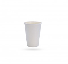 GOBELET BLANC 100% PAPIER 7OZ-210ML RAS BORD POUR BOISSON CHAUDE (50 U)