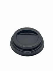 COUVERCLE NOIR PS POUR GOBELET 4OZ SANS TROU (COMPATIBLE=C4B150) (50 U)