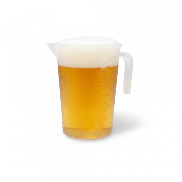 CARAFE PICHET GRADUÉ RÉUTILISABLE PLASTIQUE TRANSPARENT 1 L (1 U)
