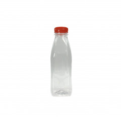 BOUTEILLE TRANSPARENTE CARREE 50 CL (Bouchon=C4B222AA) (144 U)