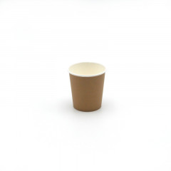 GOBELET CARTON BRUN BLANC 6OZ-180ML 68X50X71 MM (50U)