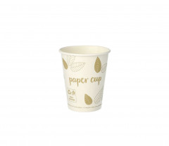 GOBELET 100% PAPIER 8OZ-260ML POUR BOISSON CHAUDE (COUVERCLE=C4B161C) (50 U)