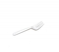 MINI FOURCHETTE BLANCHE REUTILISABLE 12.5 CM (100 U)