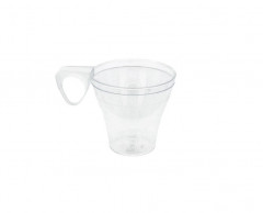 MIGNARDISE TASSE A CAFE TRANSPARENTE REUTILISABLE PLASTIQUE RIGIDE 8 CL (40 U)