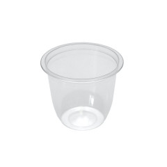 POT TRANSPARENT 300 CC EN PET SPECIAL FROID Ø9.5XH.8 CM (50 U)